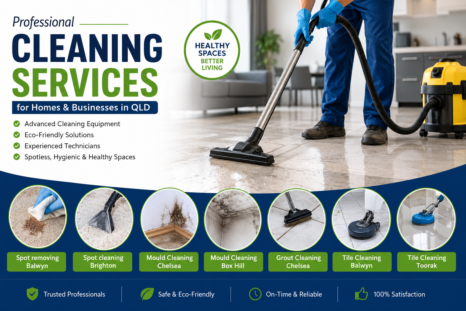 Expert Spot Removing, Tile & Mould Cleaning Services in QLD